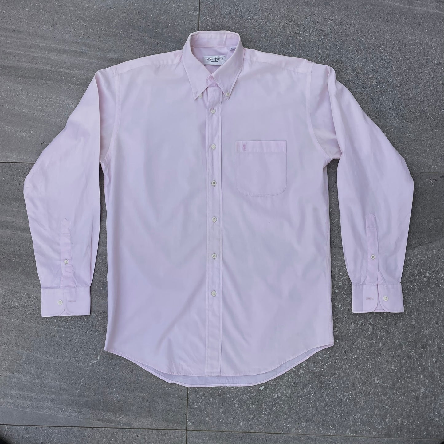 YSL Pink Long Sleeve Shirt - M