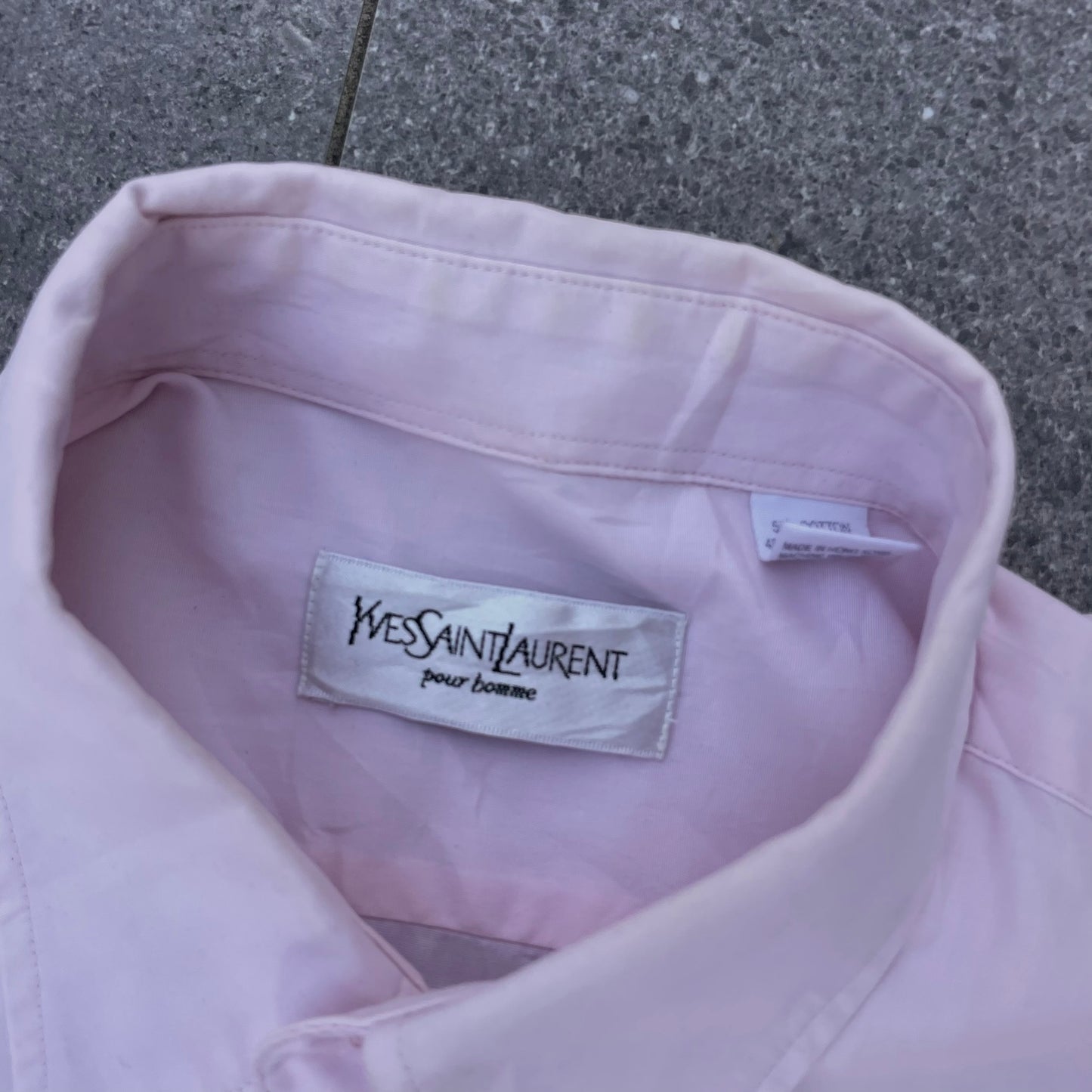 YSL Pink Long Sleeve Shirt - M