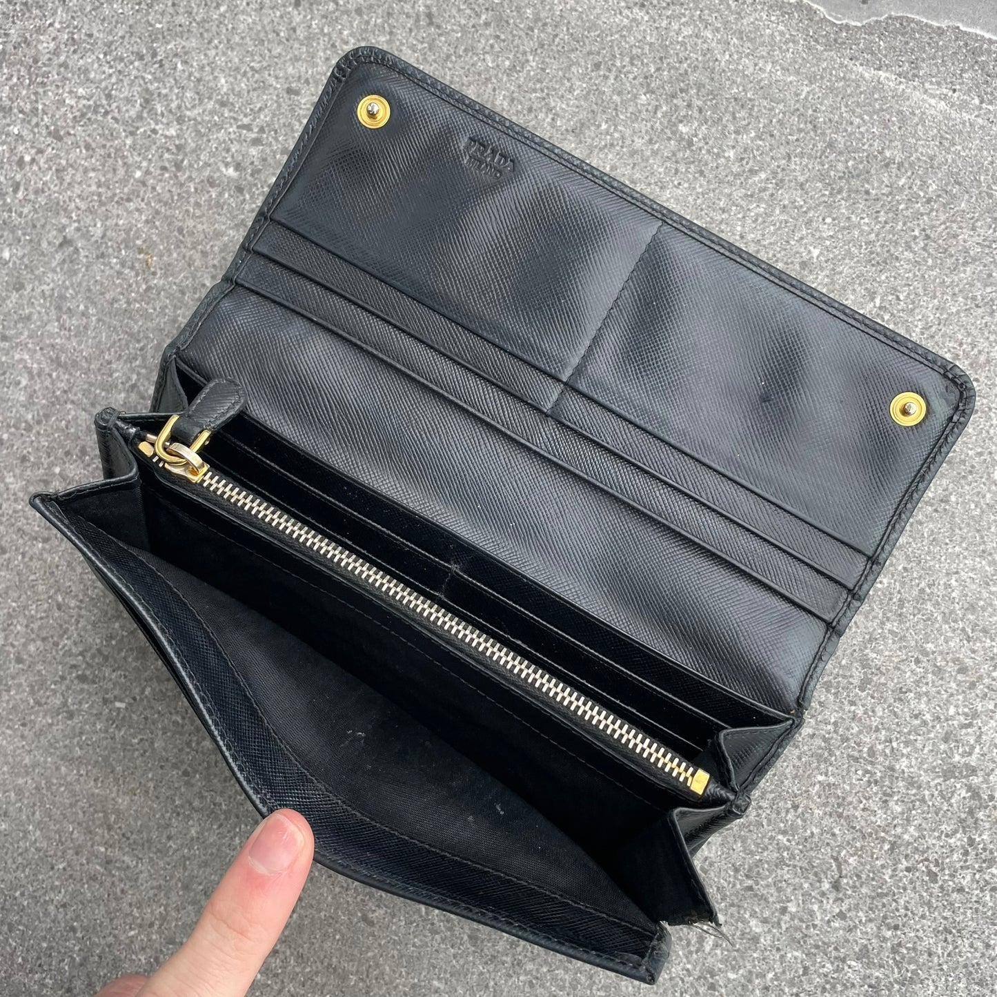 Prada Saffiano Long Wallet