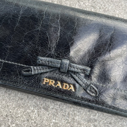 Prada Vitello Ribbon Long Wallet