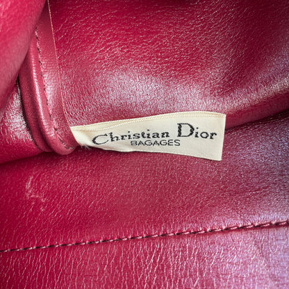 Dior Red Monogram Trotter Boston Bag