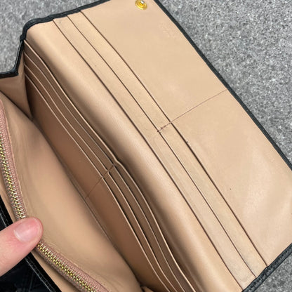 Prada Vitello Ribbon Long Wallet