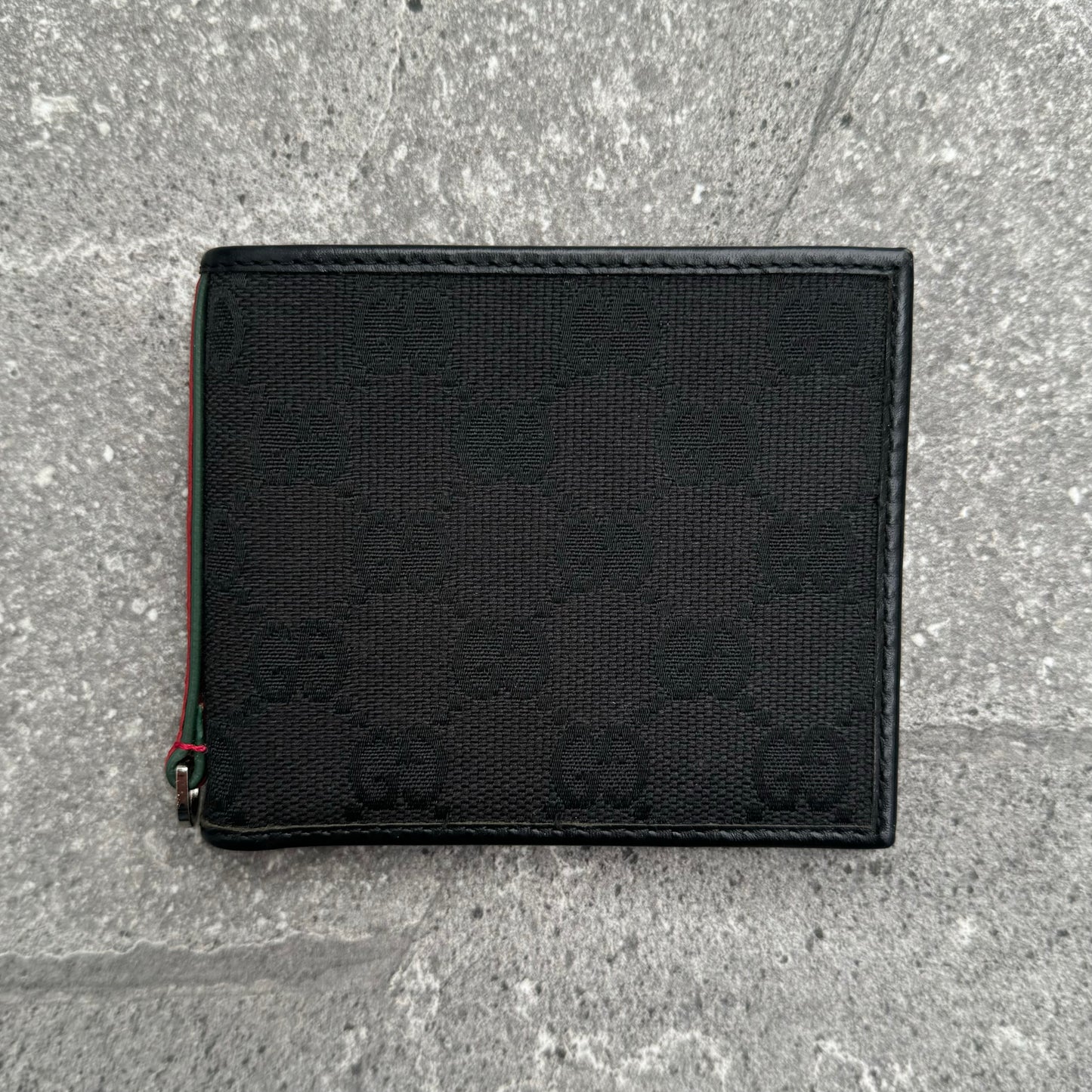 Gucci Jacquard Stripe Wallet