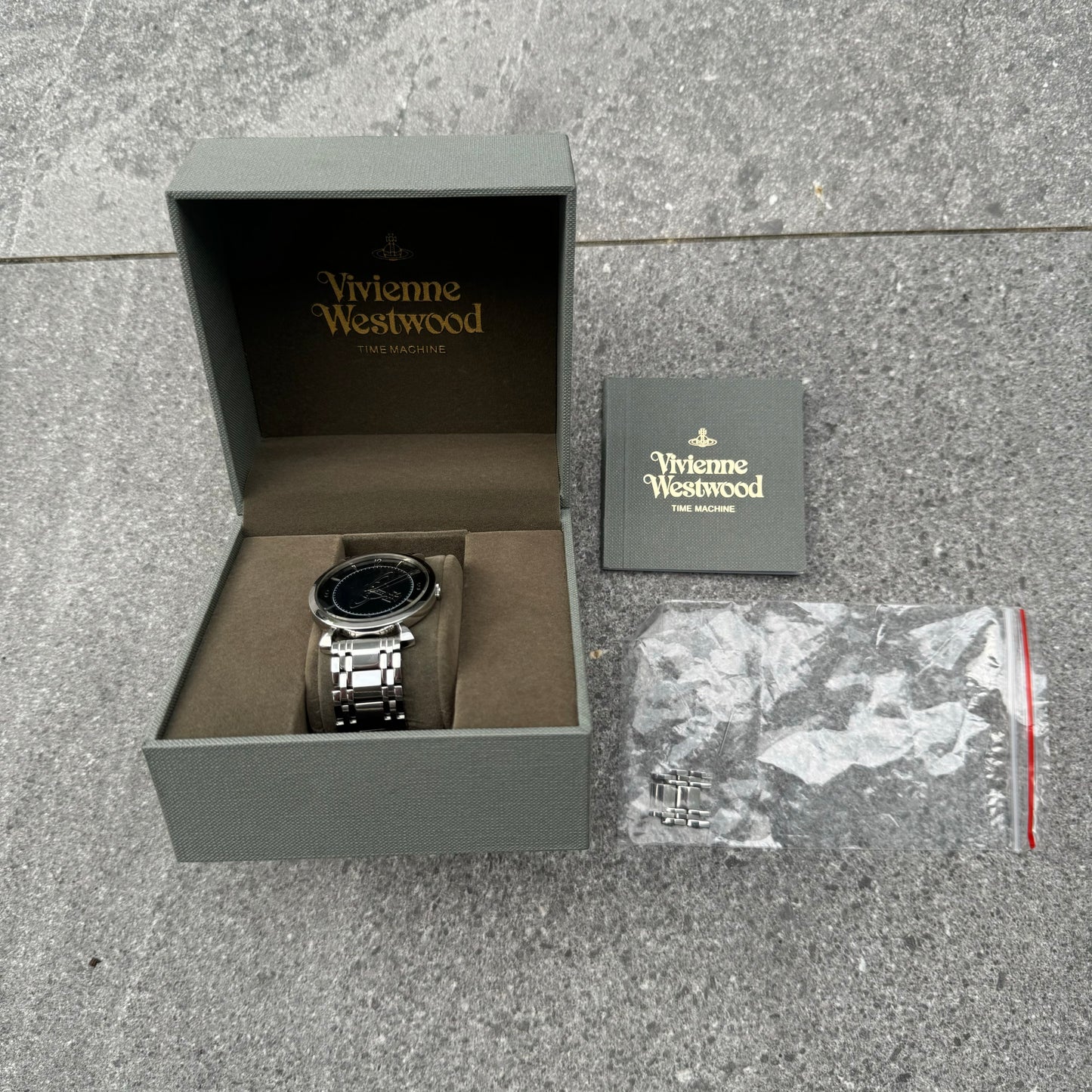 Vivienne Westwood Black Dial Orb Watch