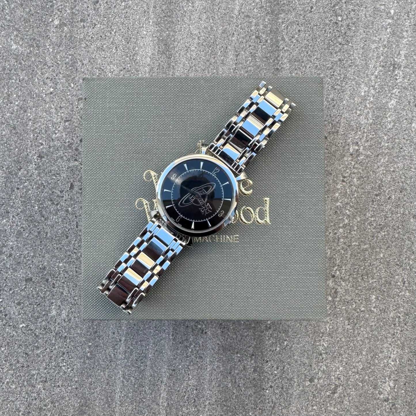 Vivienne Westwood Black Dial Orb Watch