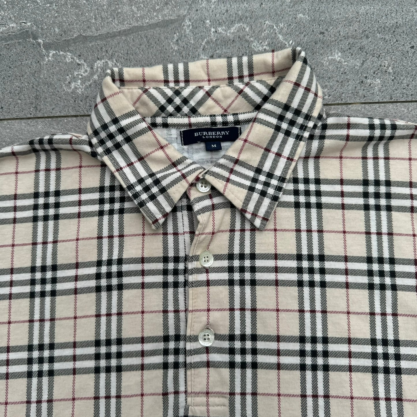 Burberry Nova Check Polo Shirt M