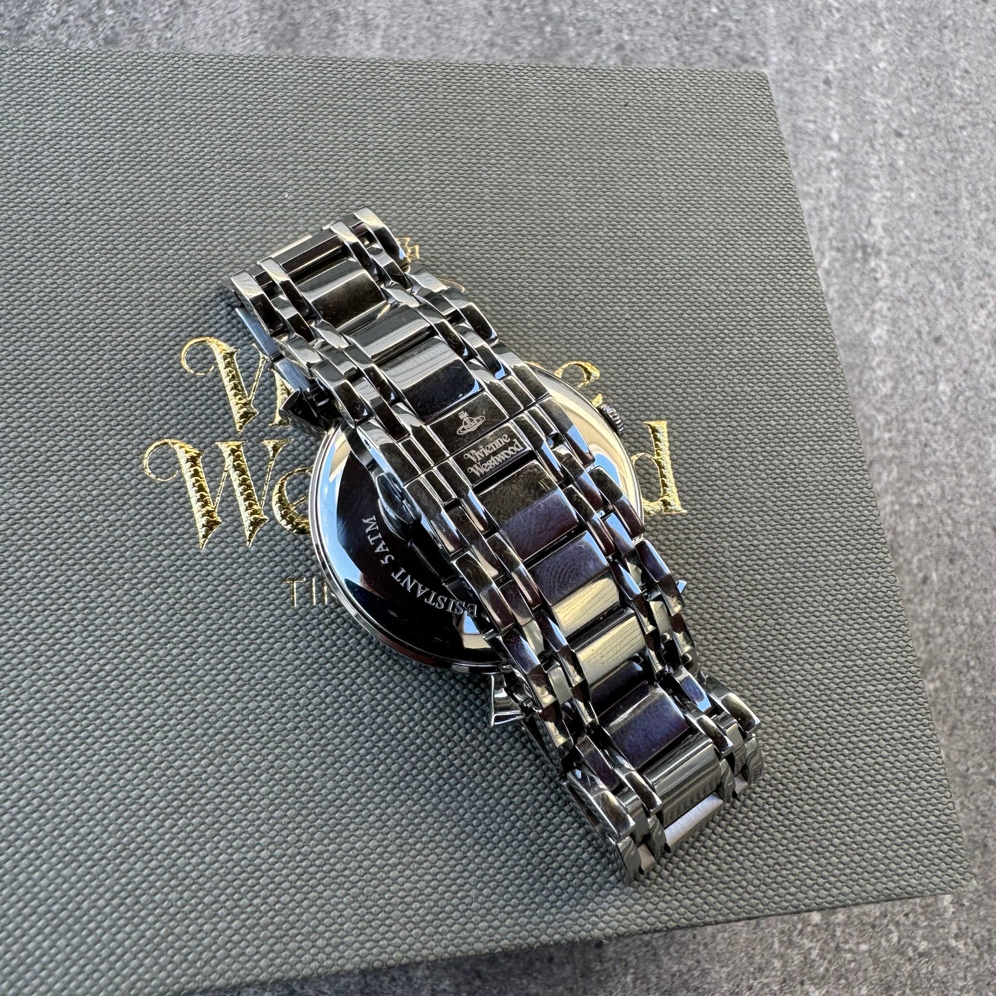 Vivienne Westwood Black Dial Orb Watch