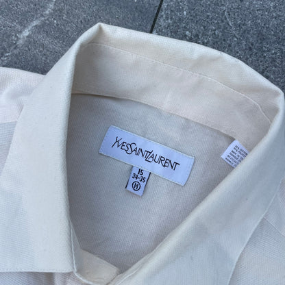 YSL Cream Long Sleeve Shirt - S/M