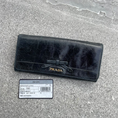 Prada Vitello Ribbon Long Wallet