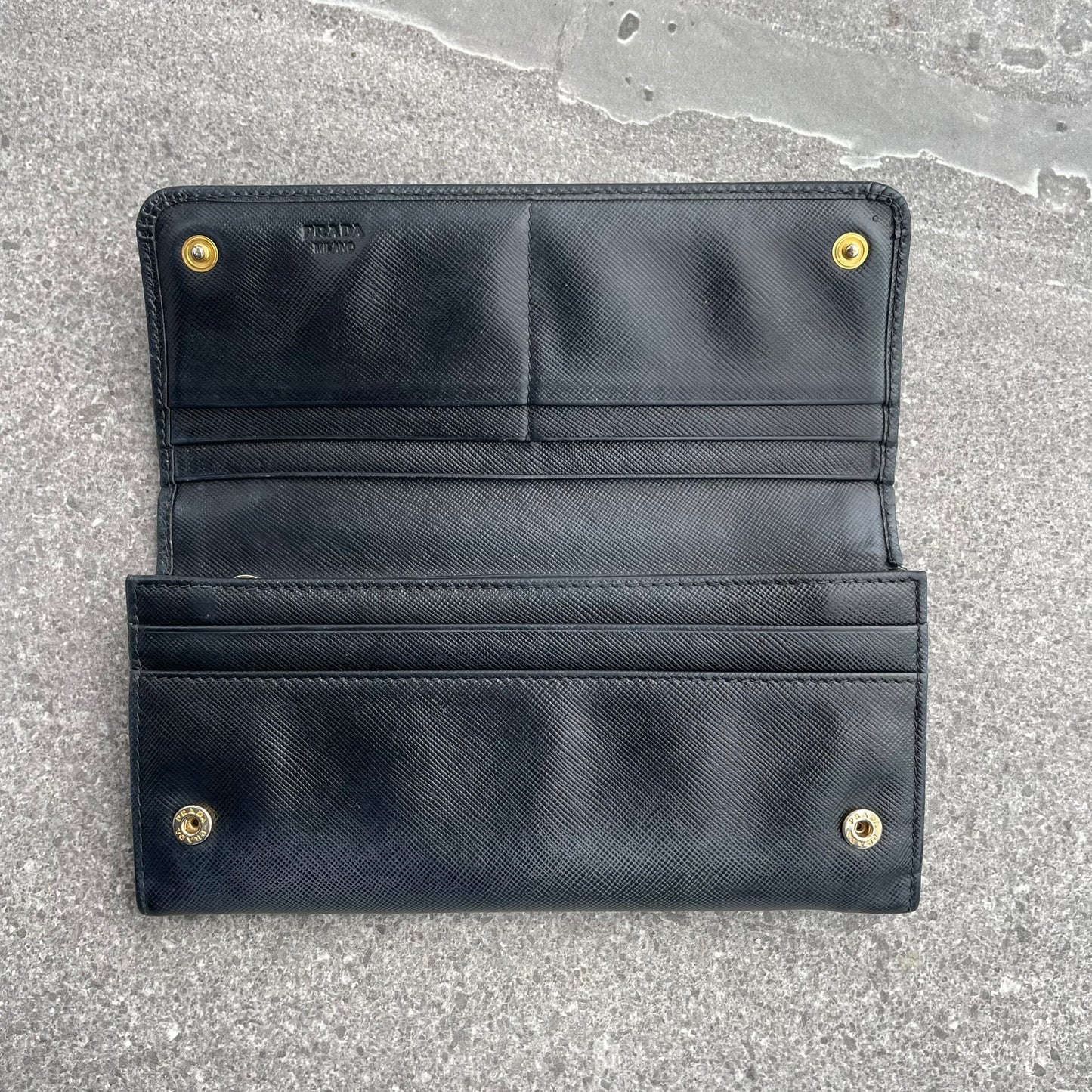 Prada Saffiano Long Wallet