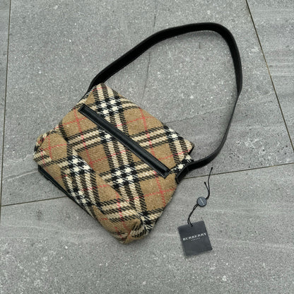 Burberry Nova Check Woven Satchel