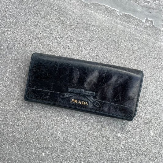 Prada Vitello Ribbon Long Wallet