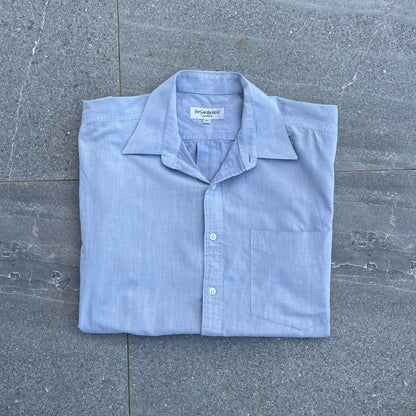 YSL Blue Short Sleeve Shirt - L