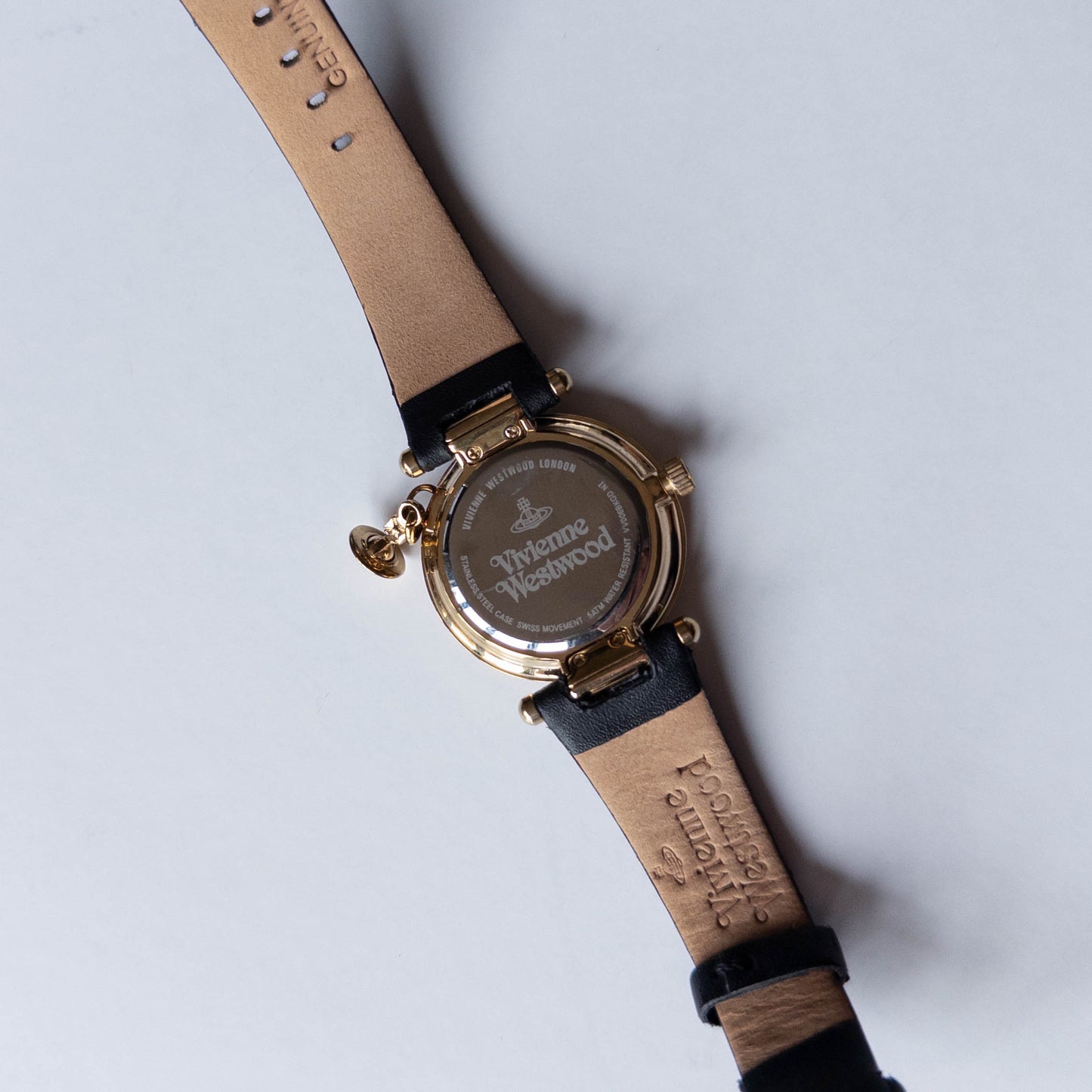 Vivienne Westwood Leather Orb Watch