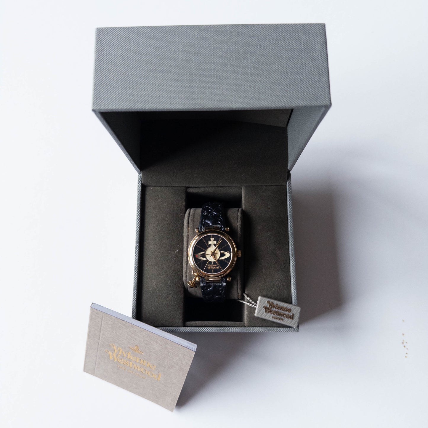 Vivienne Westwood Leather Orb Watch