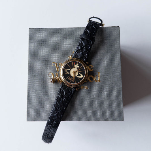 Vivienne Westwood Leather Orb Watch