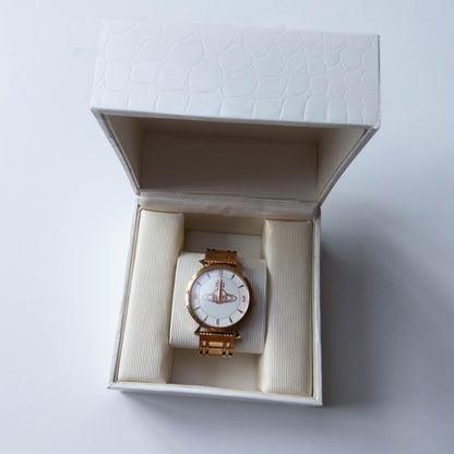 Vivienne Westwood Gold Steel Orb Watch