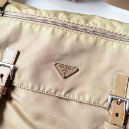 Prada Tessuto Beige Shoulder Bag