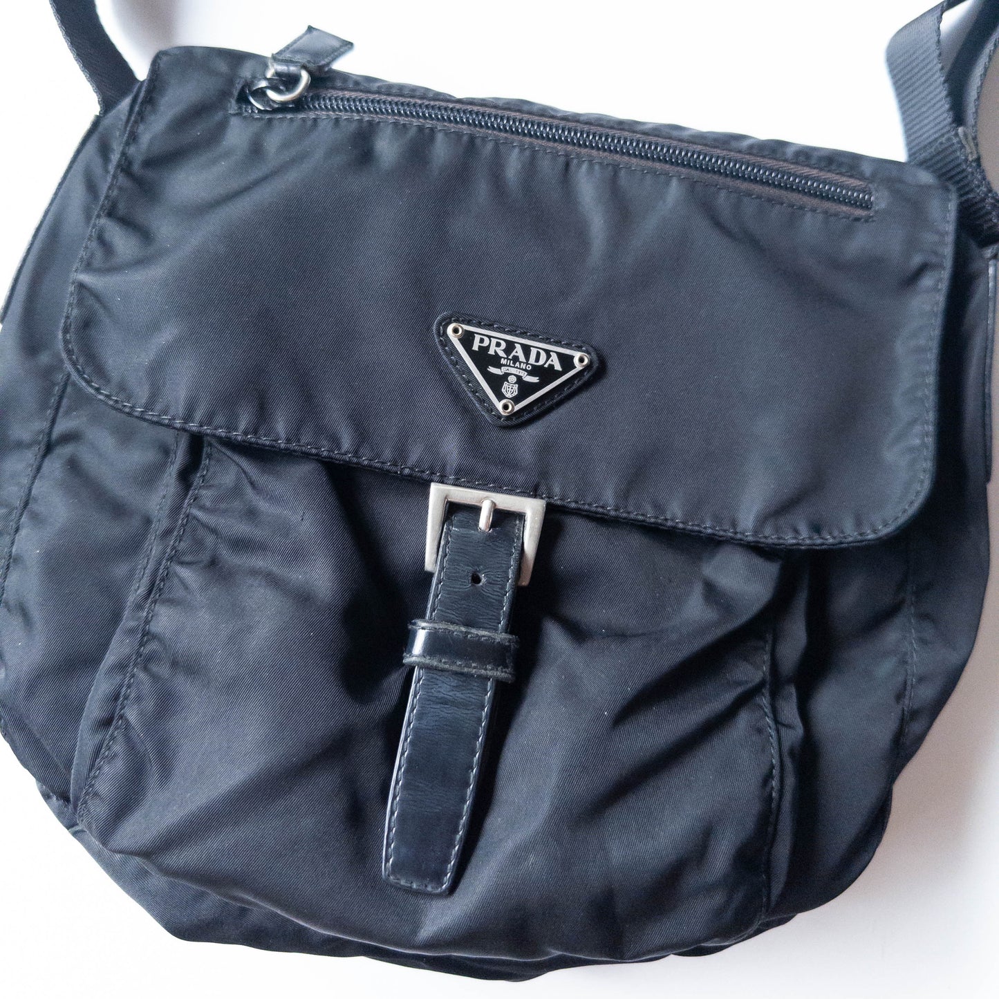 Prada Tessuto Black Satchel Bag