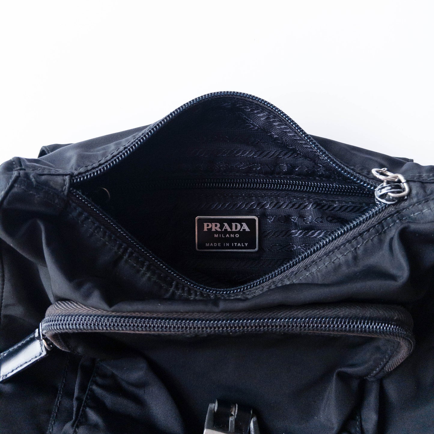 Prada Tessuto Black Satchel Bag