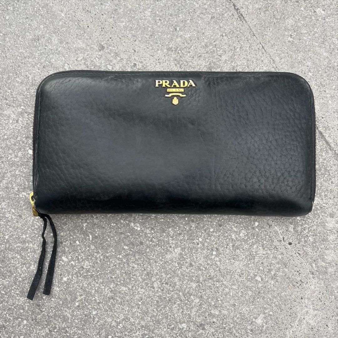 Prada Vitello Grain Leather Purse