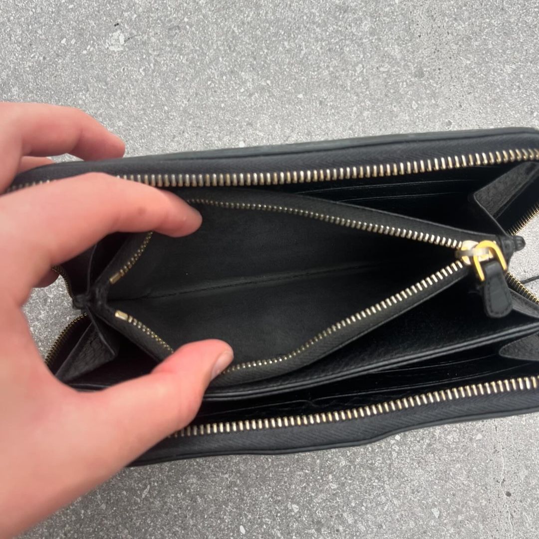 Prada Vitello Grain Leather Purse