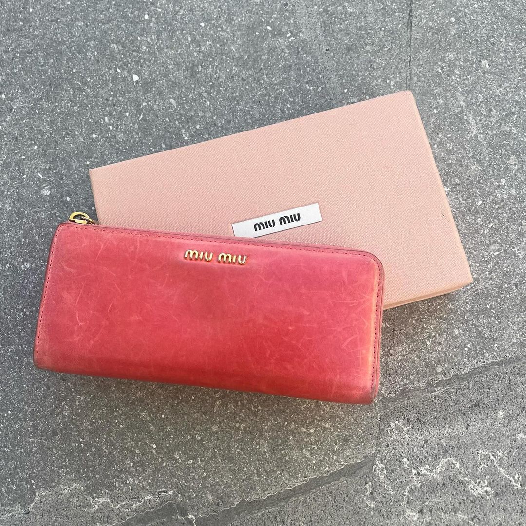 Miu Miu Rosa Portafoglio Purse