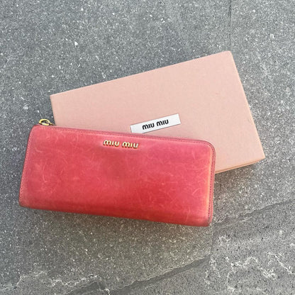 Miu Miu Rosa Portafoglio Purse