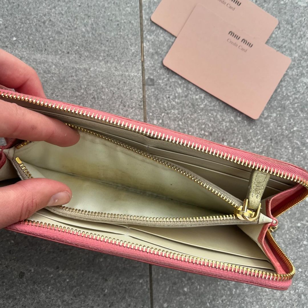 Miu Miu Rosa Portafoglio Purse