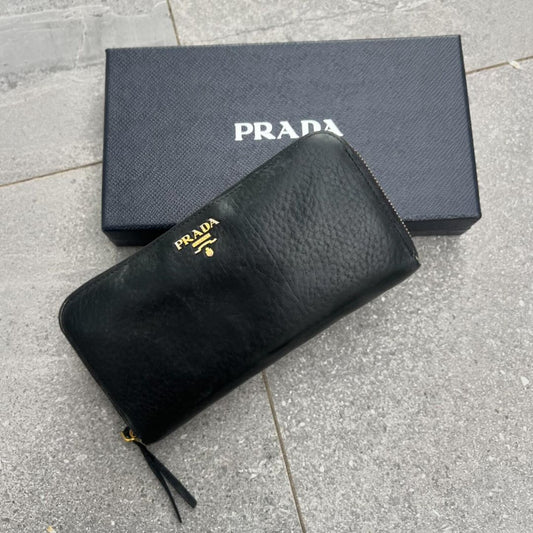 Prada Vitello Grain Leather Purse