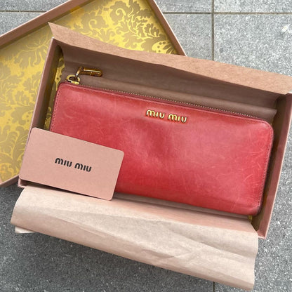 Miu Miu Rosa Portafoglio Purse